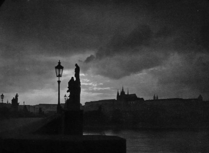 1940 JOSEF SUDEK Vintage Czech Photo Gravure Charles Bridge Prague