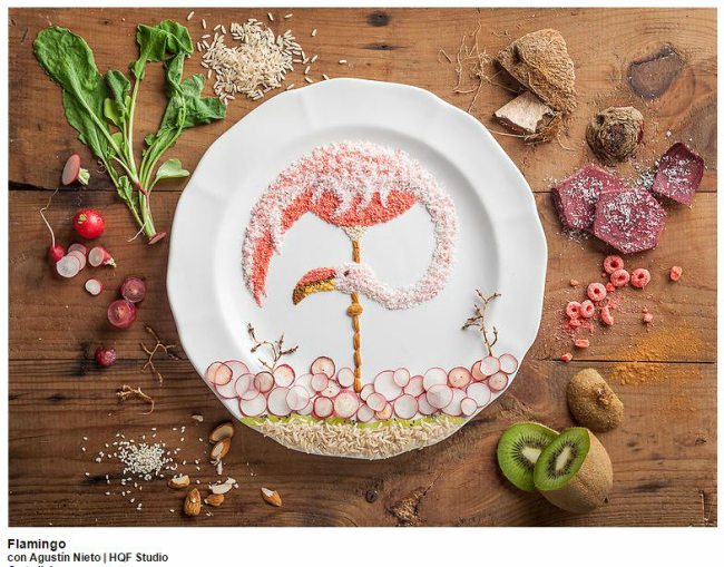 Flamingo-Food-Art