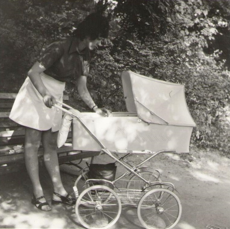 old school stroller