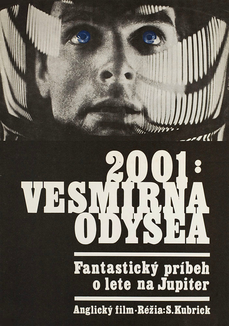 2001 A Space Odyssey 1970 Original Czech Republic Movie Poster