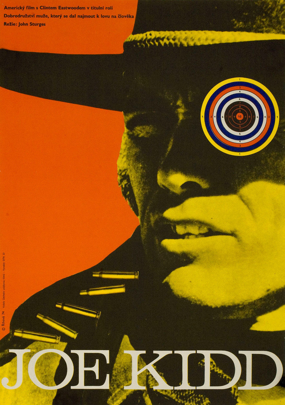 Joe Kidd 1974 Original Czech Republic Movie Poster