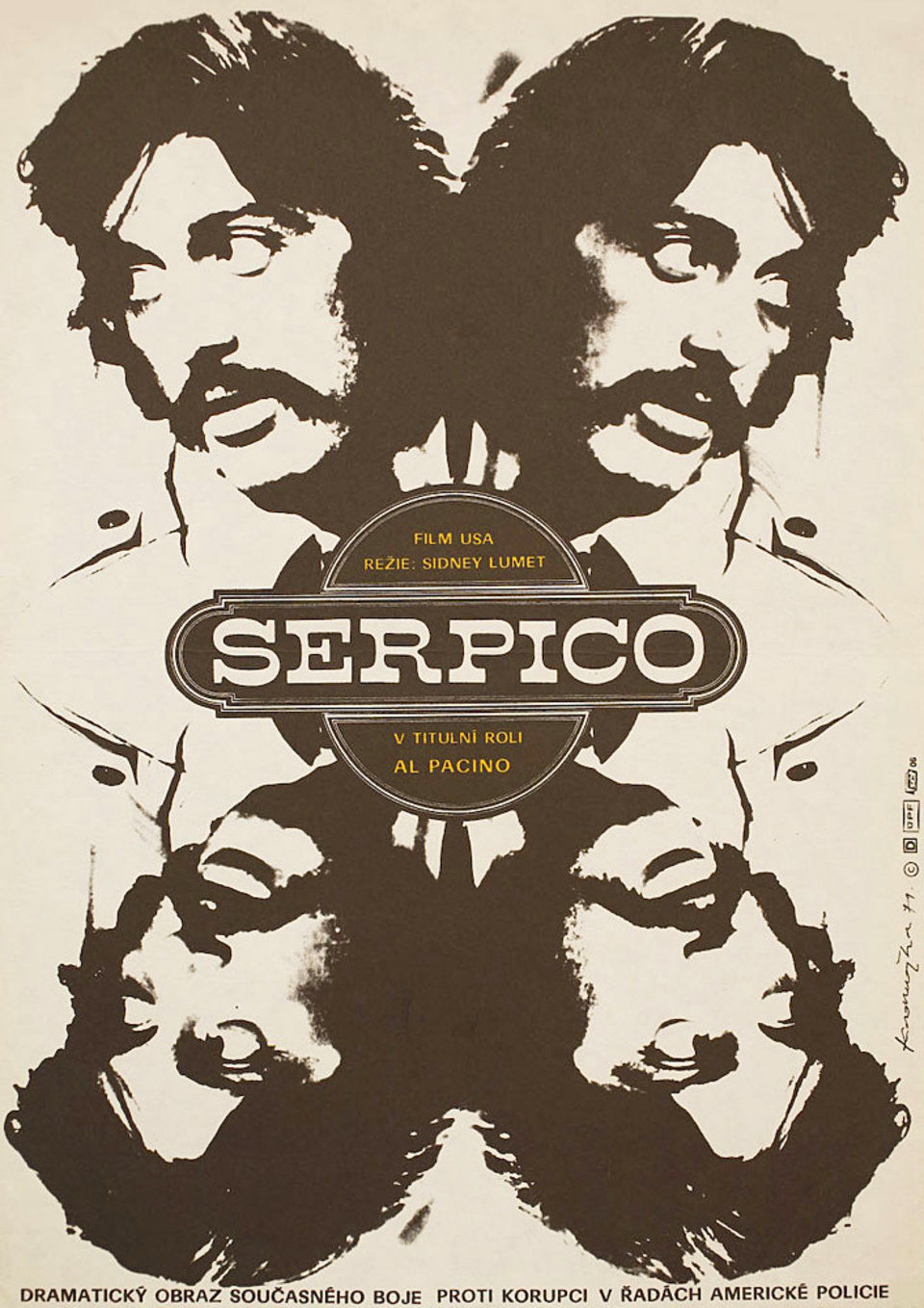 Serpico 1979 Original Czech Republic Movie Poster
