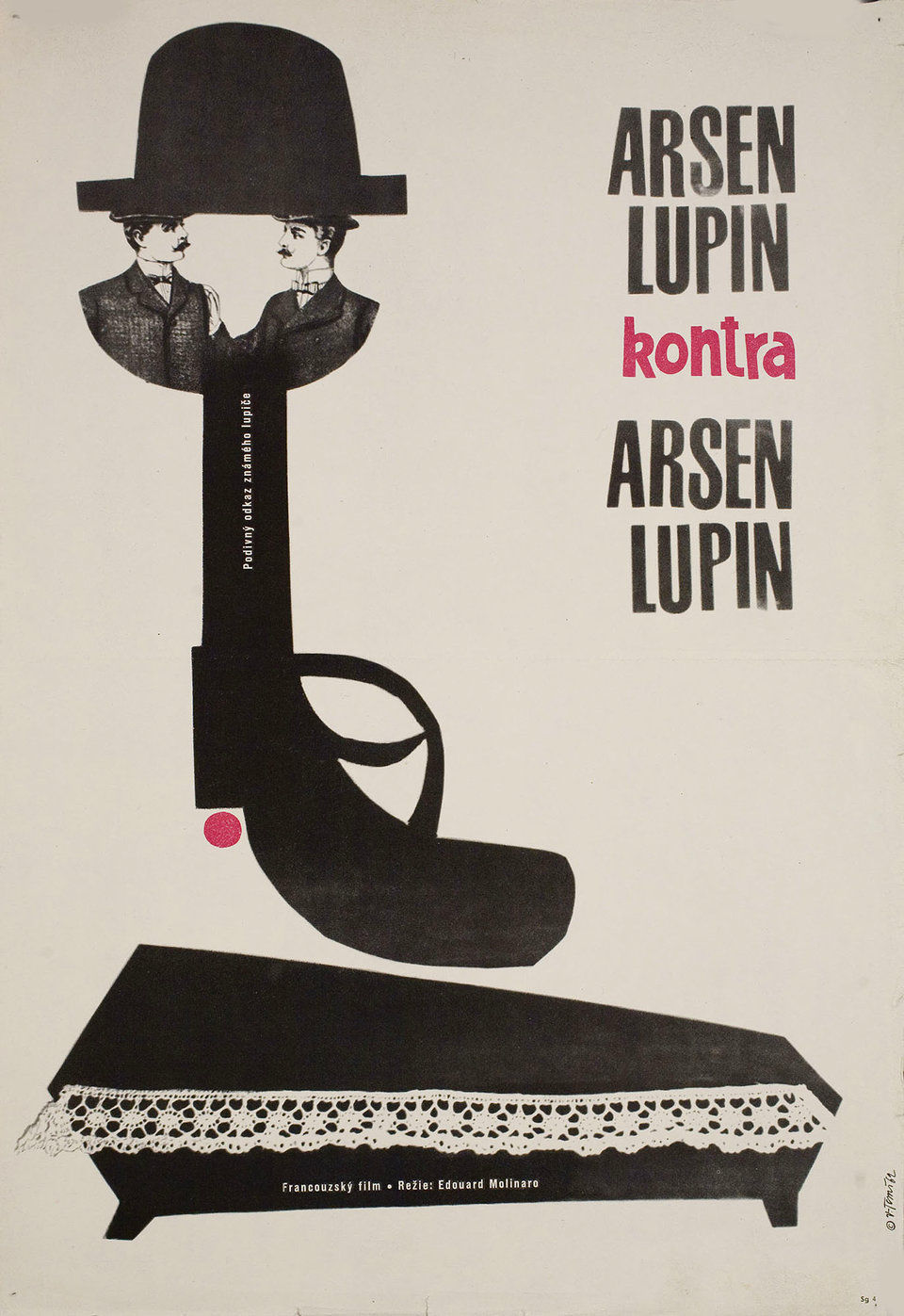arsene-lupin-contre-arsene-lupin-1962-original-czech-movie-poster