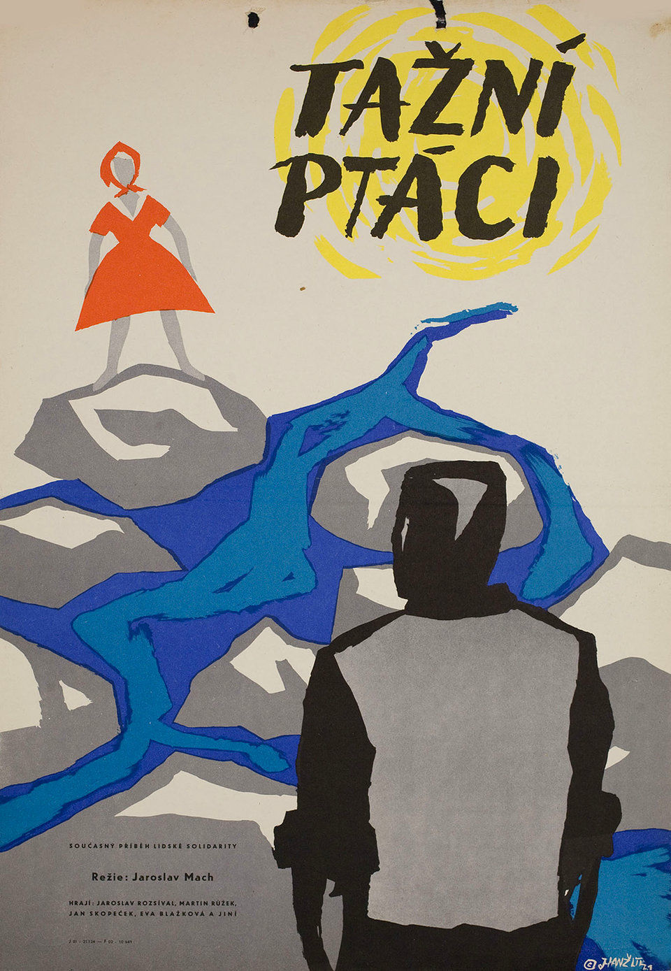 tazni-ptaci-1961-original-czech-republic-movie-poster