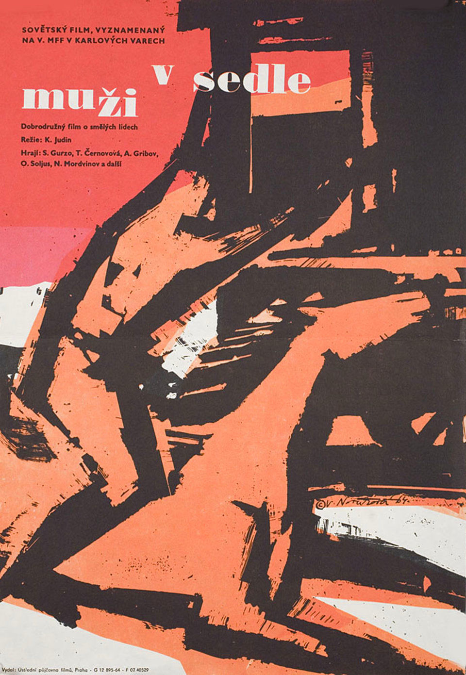 the-horsemen-1964-original-czech-movie-poster