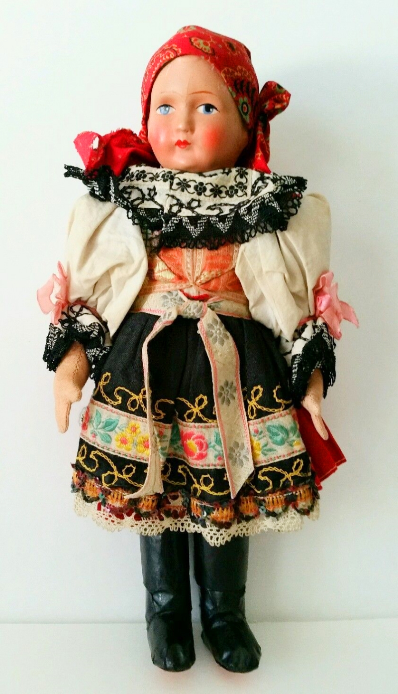 Czech Dolls in Traditional Folk Dress and National Costumes