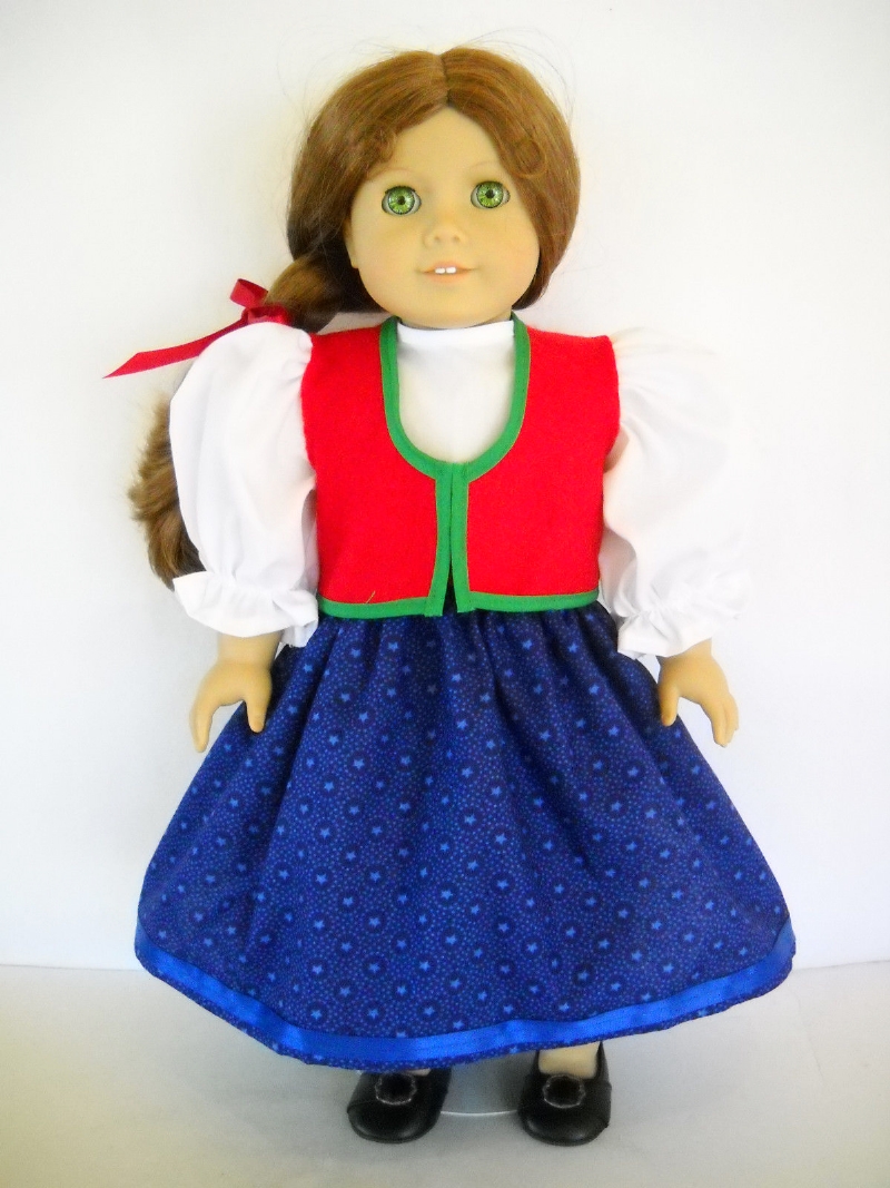 Another modern day American Girl brand vision of a traditional Czech dress.