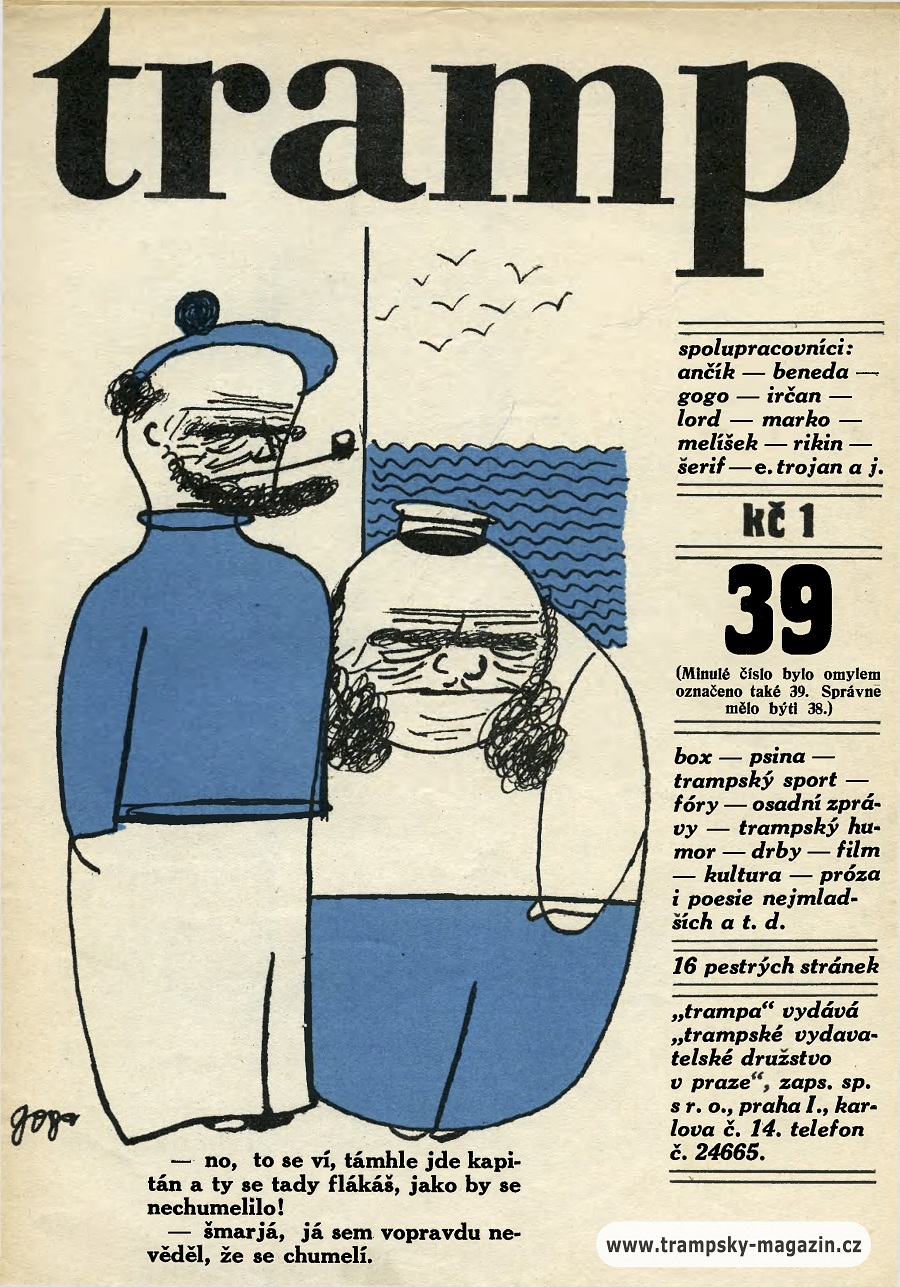 Czech Tramp (Tramping) News Covers from 1930 via TresBohemes