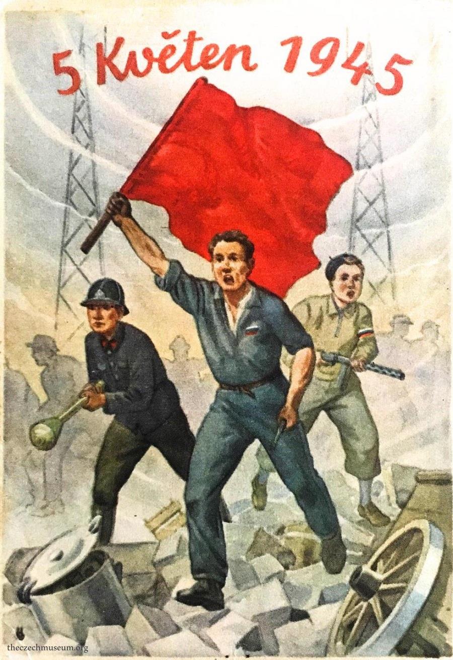 1945 Soviet Propaganda Posters for the Liberation of Czechoslovakia
