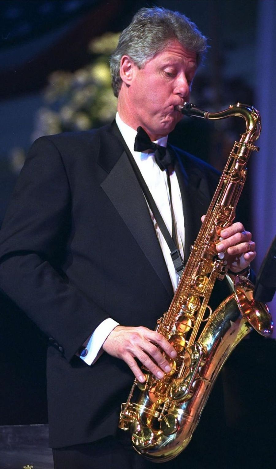 Listen To Bill Clinton Play Saxophone Live In Prague Tres Bohemes