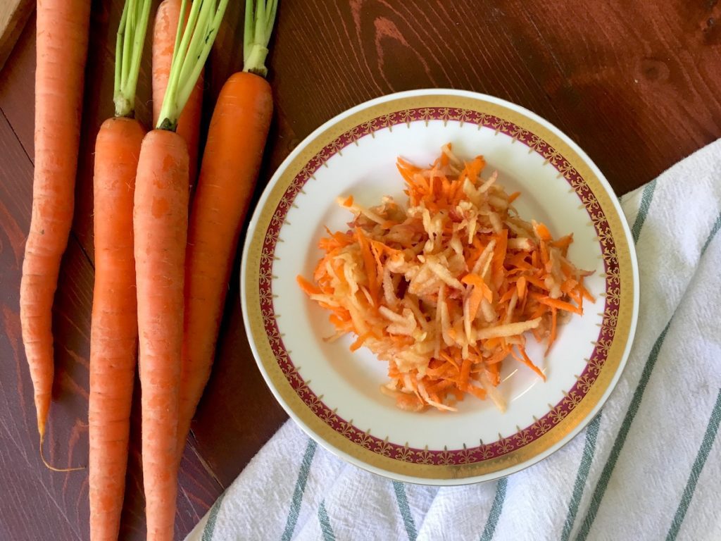 Grated Apples with Carrots
