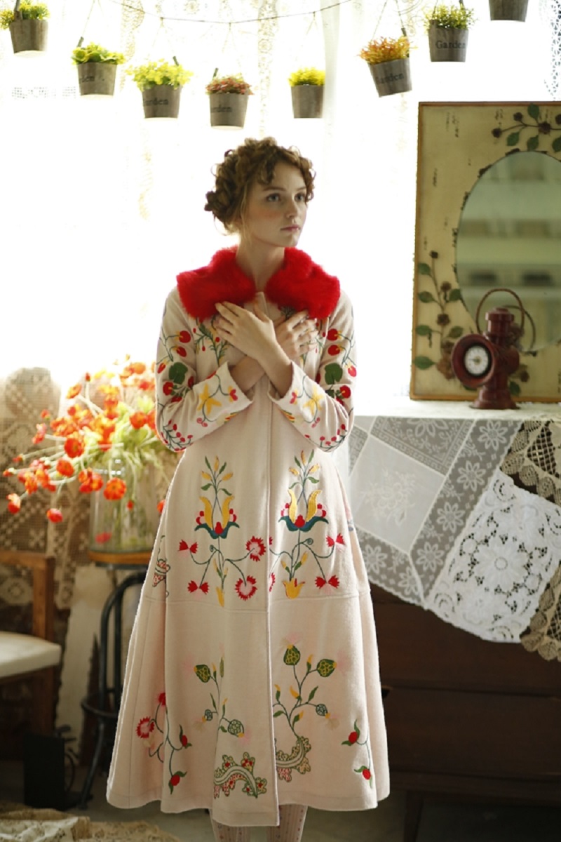 Stunning & Unique Czech Inspired Embroidered Coat