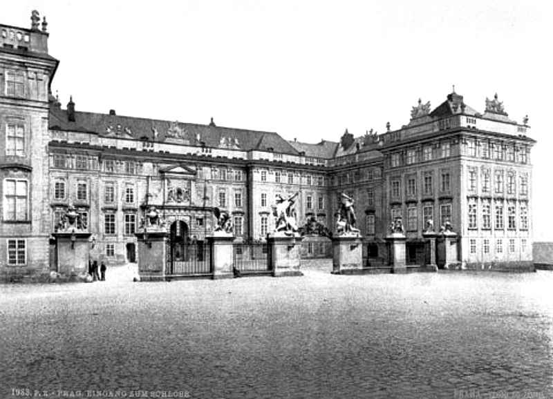 Castle-Prague-Bohemia-Austro-Hungary-1890s-Czech