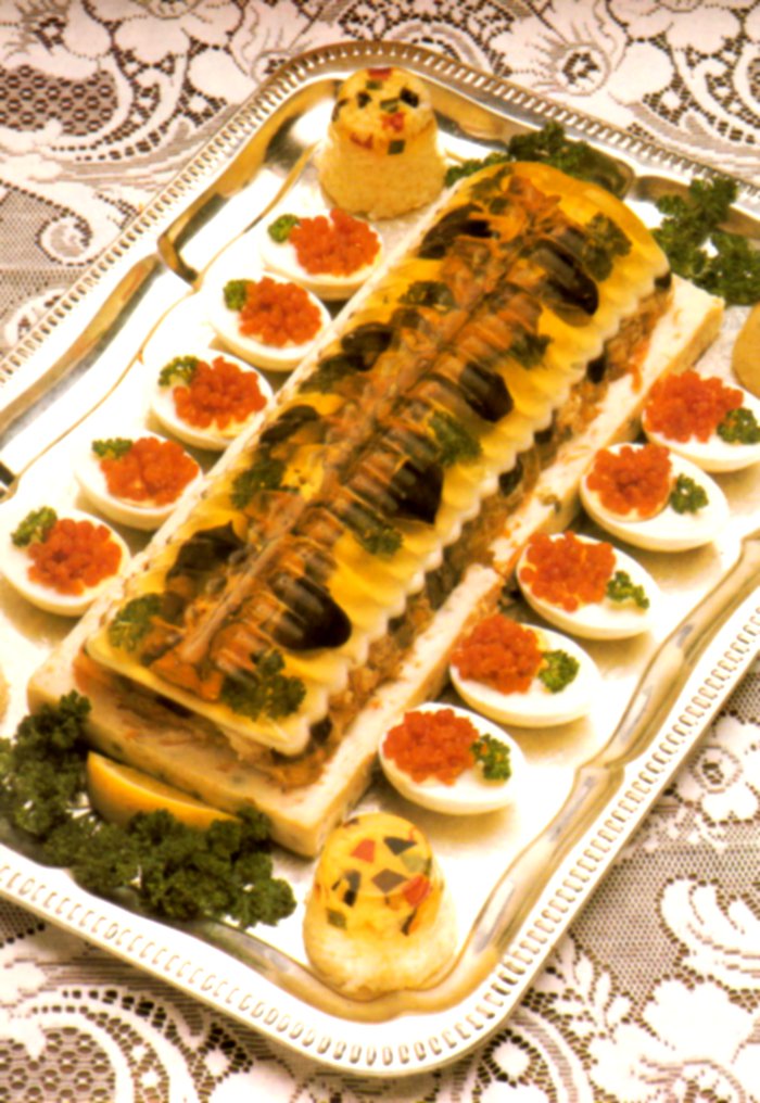 Jellied-Fish-with-Mushrooms