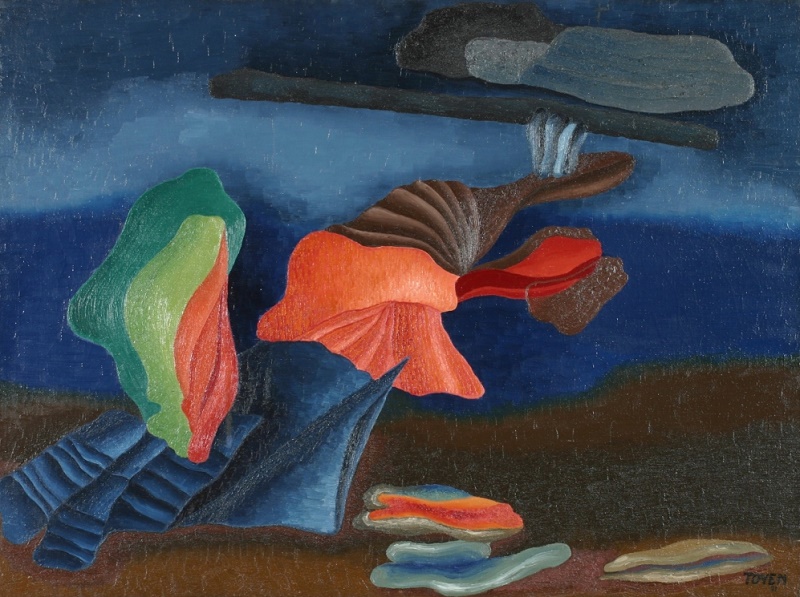 Toyen c. 1931, Night in Oceania.