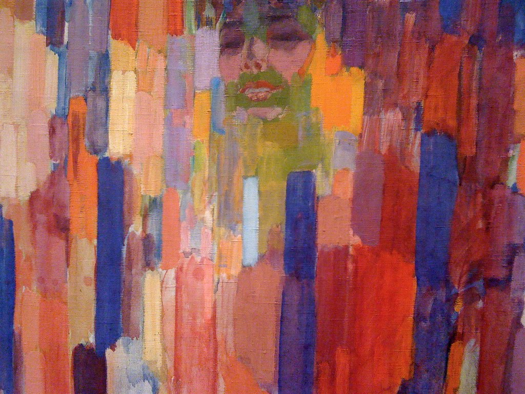 c. 1910-1911, Mme Kupka among Verticals.