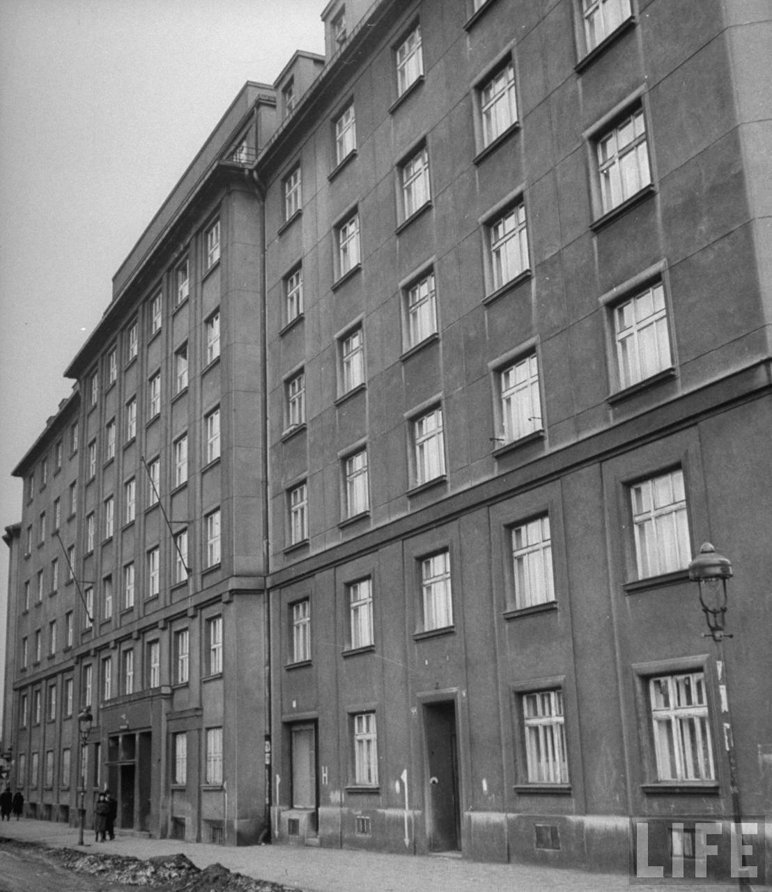 Exterior of Roosevelt Hostel of Charles University which was give name after the war by students who admired the late US President.