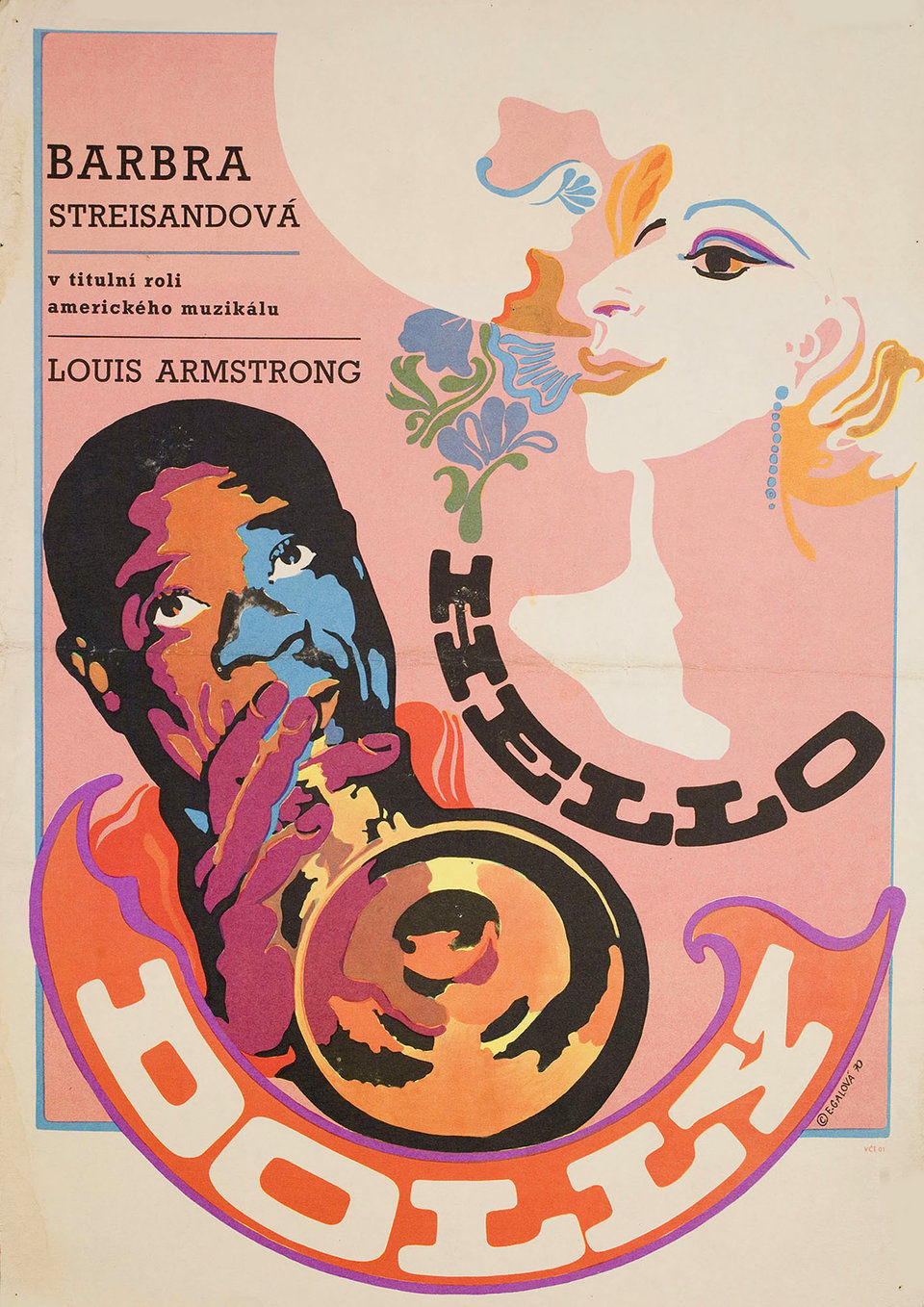 Hello, Dolly 1970 Original Czech Republic Movie Poster