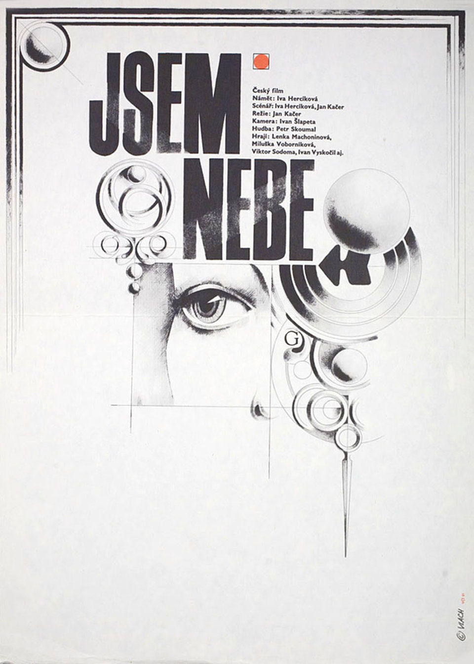 I Am Heaven 1971 Original Czech Republic Movie Poster