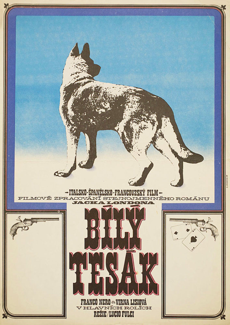 White Fang 1978 Original Czech Republic Movie Poster
