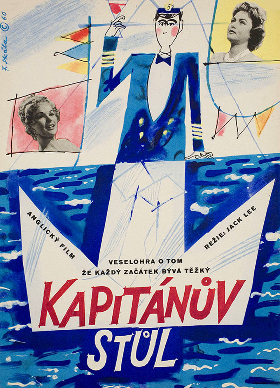 the-captains-table-1960-original-czech-republic-movie-poster