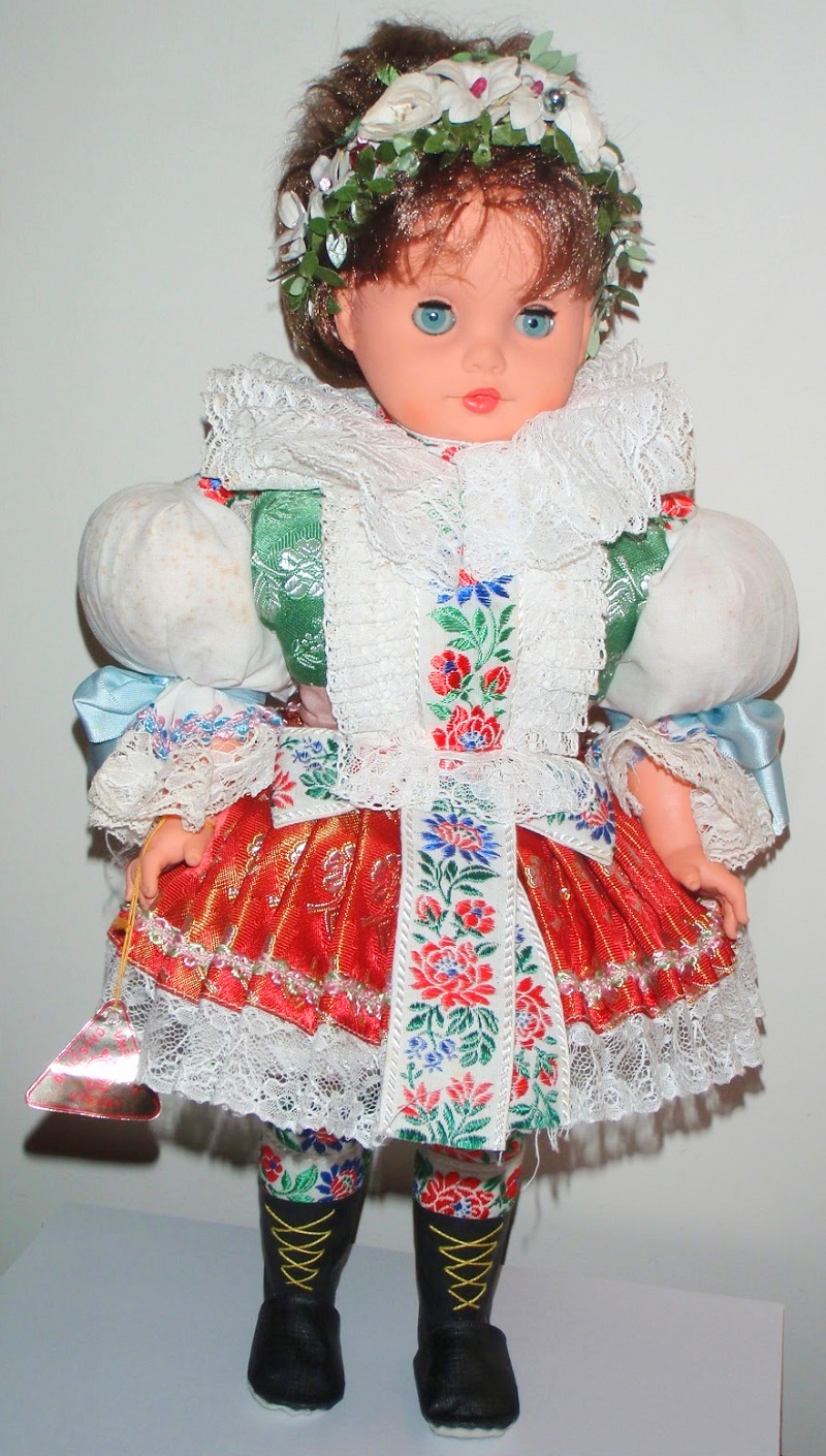 Czech doll in Moravian costume, 2000. 