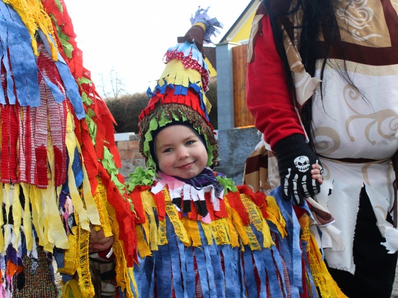 Shrovetide Procession Child
