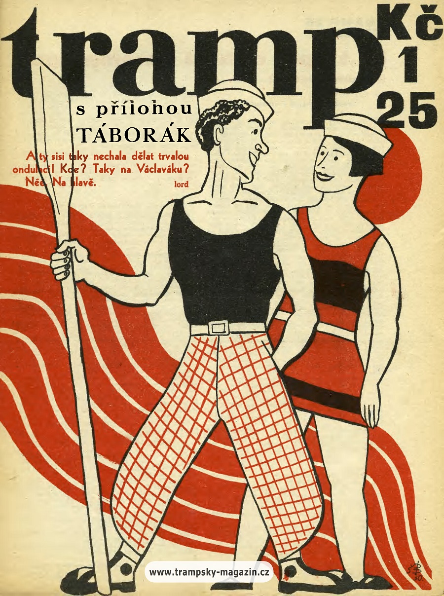 Czech Tramp (Tramping) News Covers from 1930 via TresBohemes