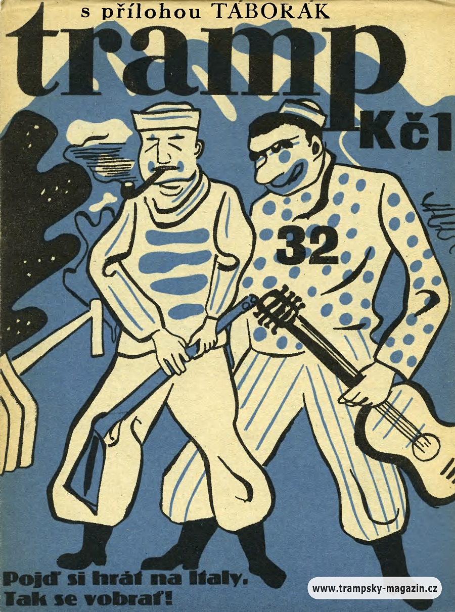 Czech Tramp (Tramping) News Covers from 1930 via TresBohemes