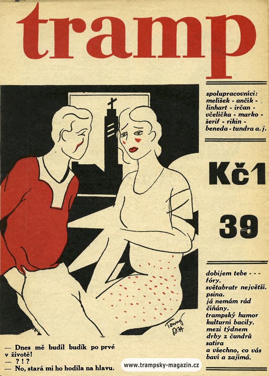 Czech Tramp (Tramping) News Covers from 1930 via TresBohemes