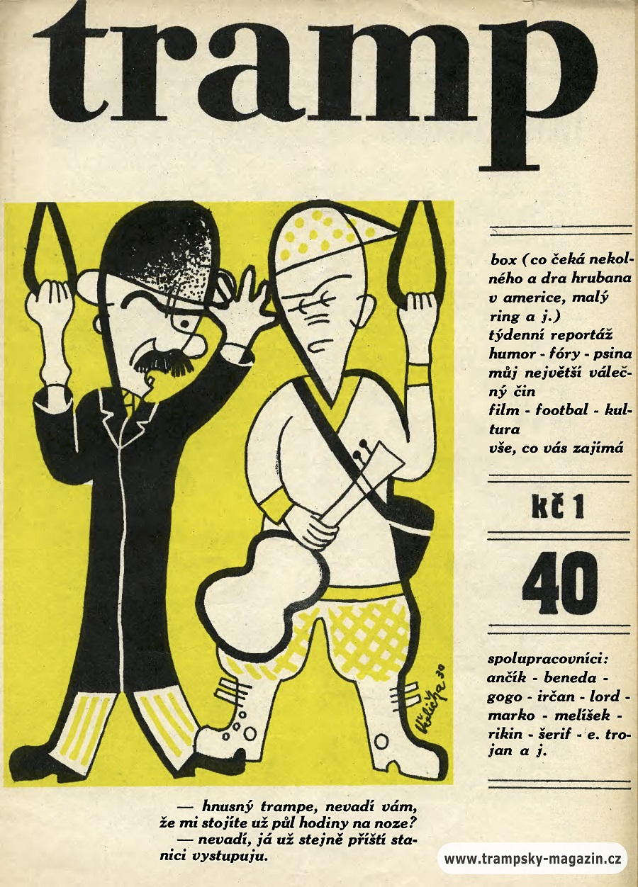 Czech Tramp (Tramping) News Covers from 1930 via TresBohemes