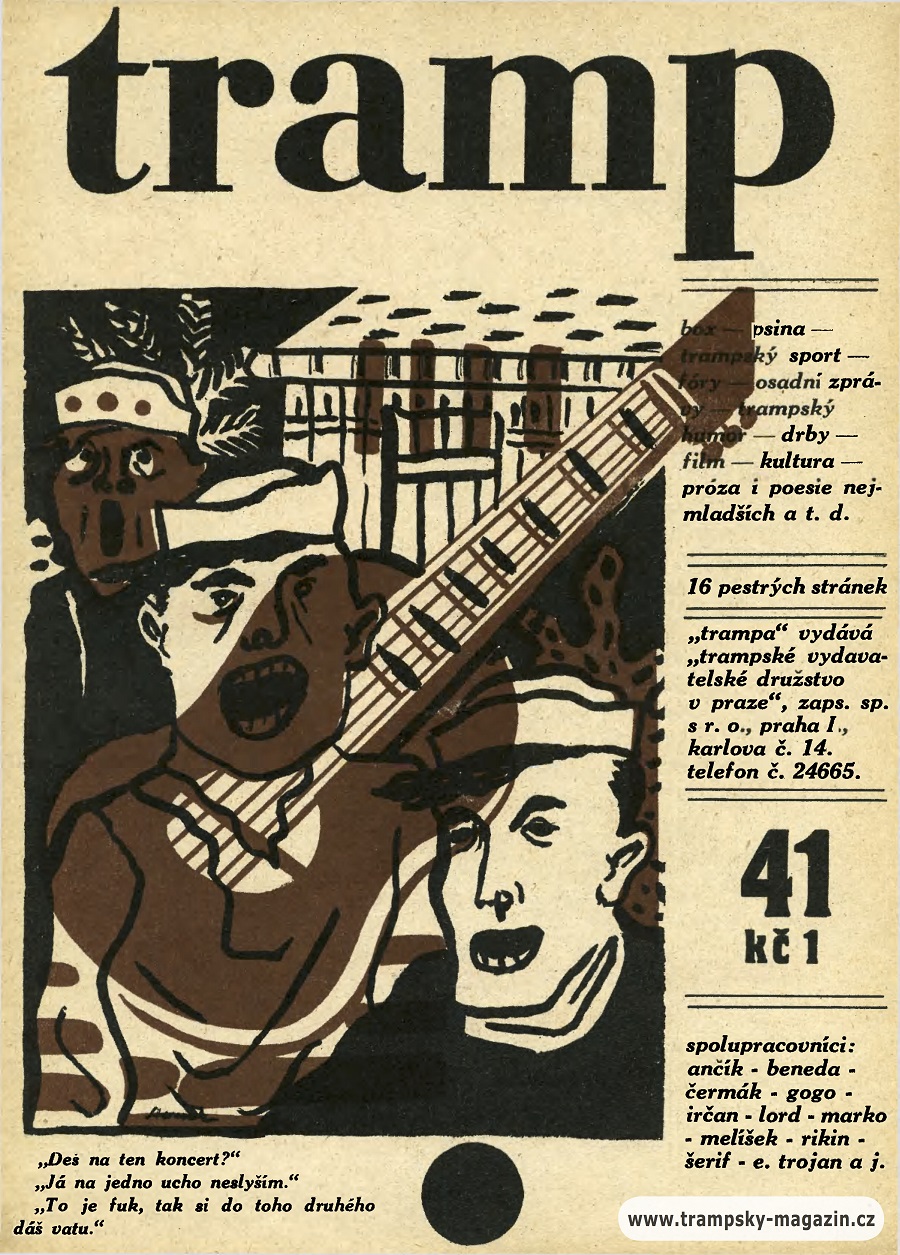 Czech Tramp (Tramping) News Covers from 1930 via TresBohemes