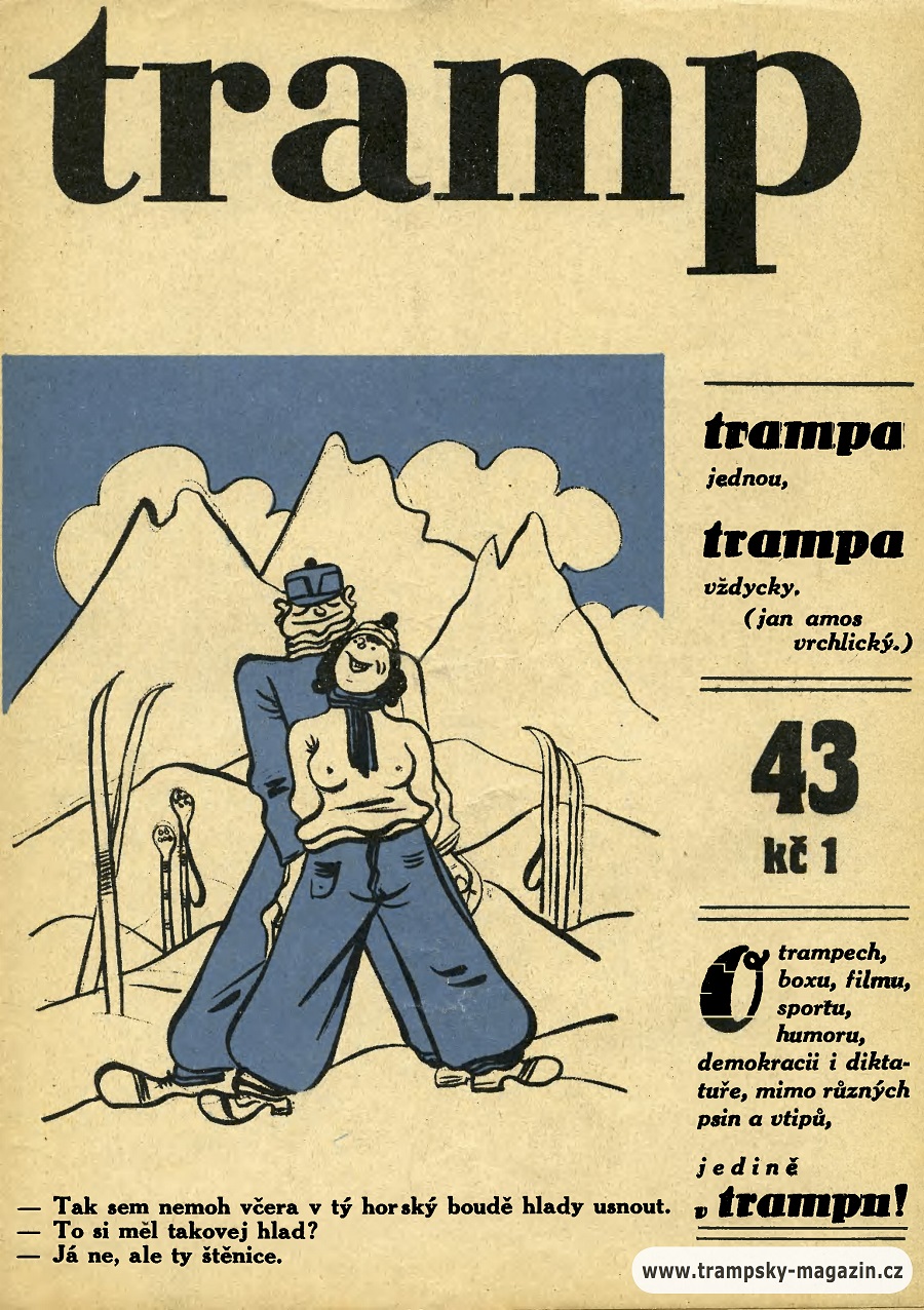 Czech Tramp (Tramping) News Covers from 1930 via TresBohemes