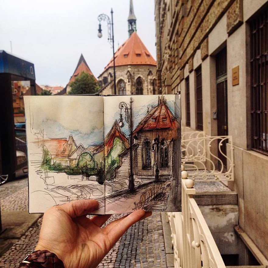 Little Sketches of Prague Photographed on Location by Ieva Ozola