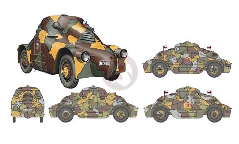 Czechoslovak Armored Car from WWII Skoda Panzerwagen II Turtle