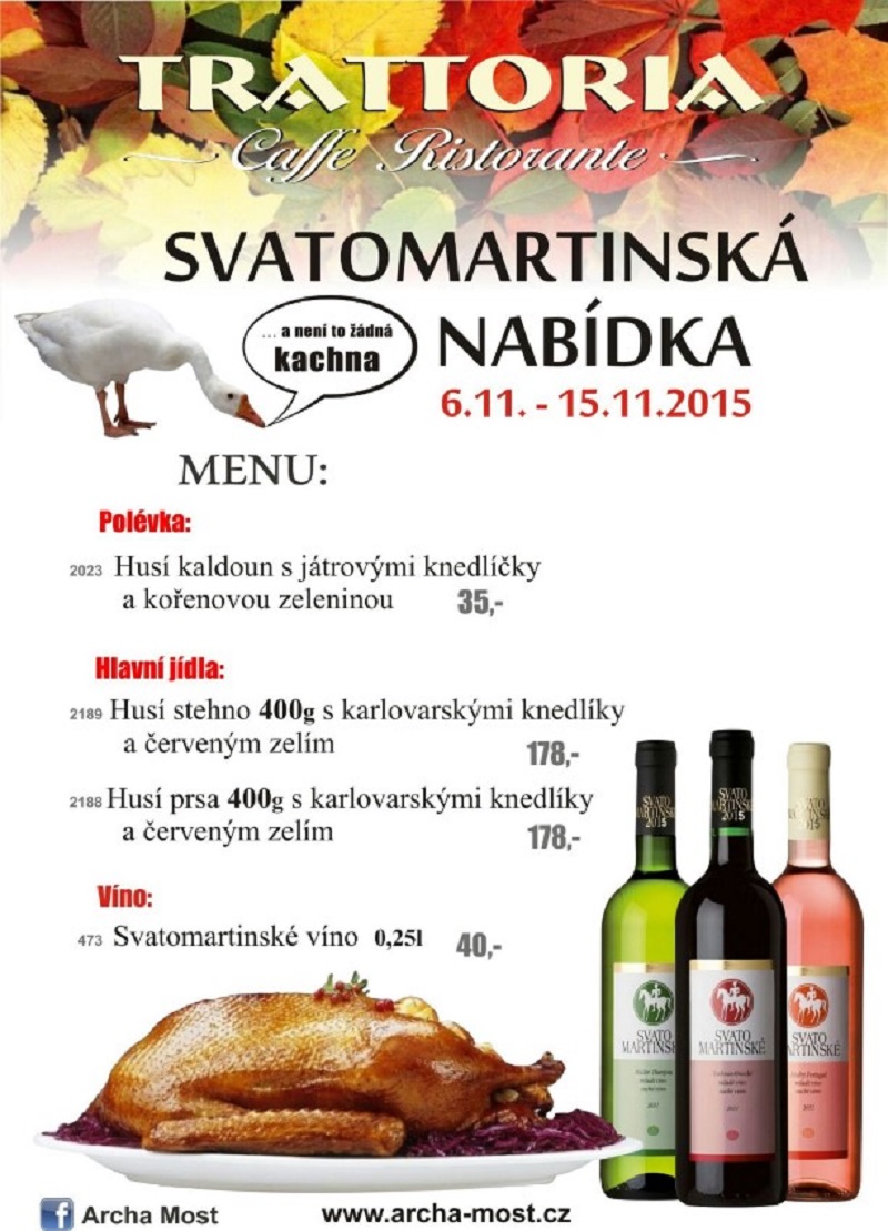 Celebration of Martinmas and the Czech Goose Dinner