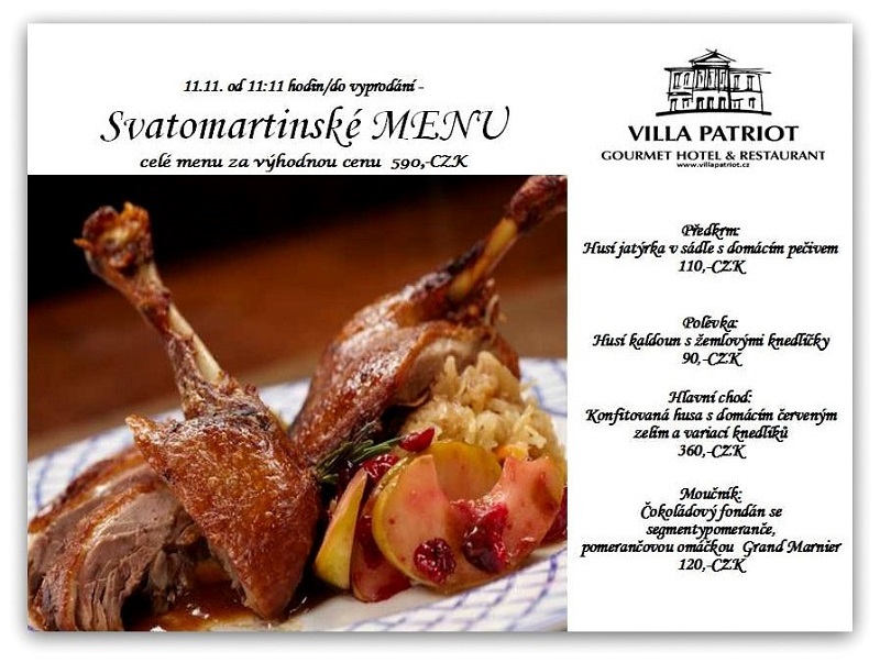 Celebration of Martinmas and the Czech Goose Dinner