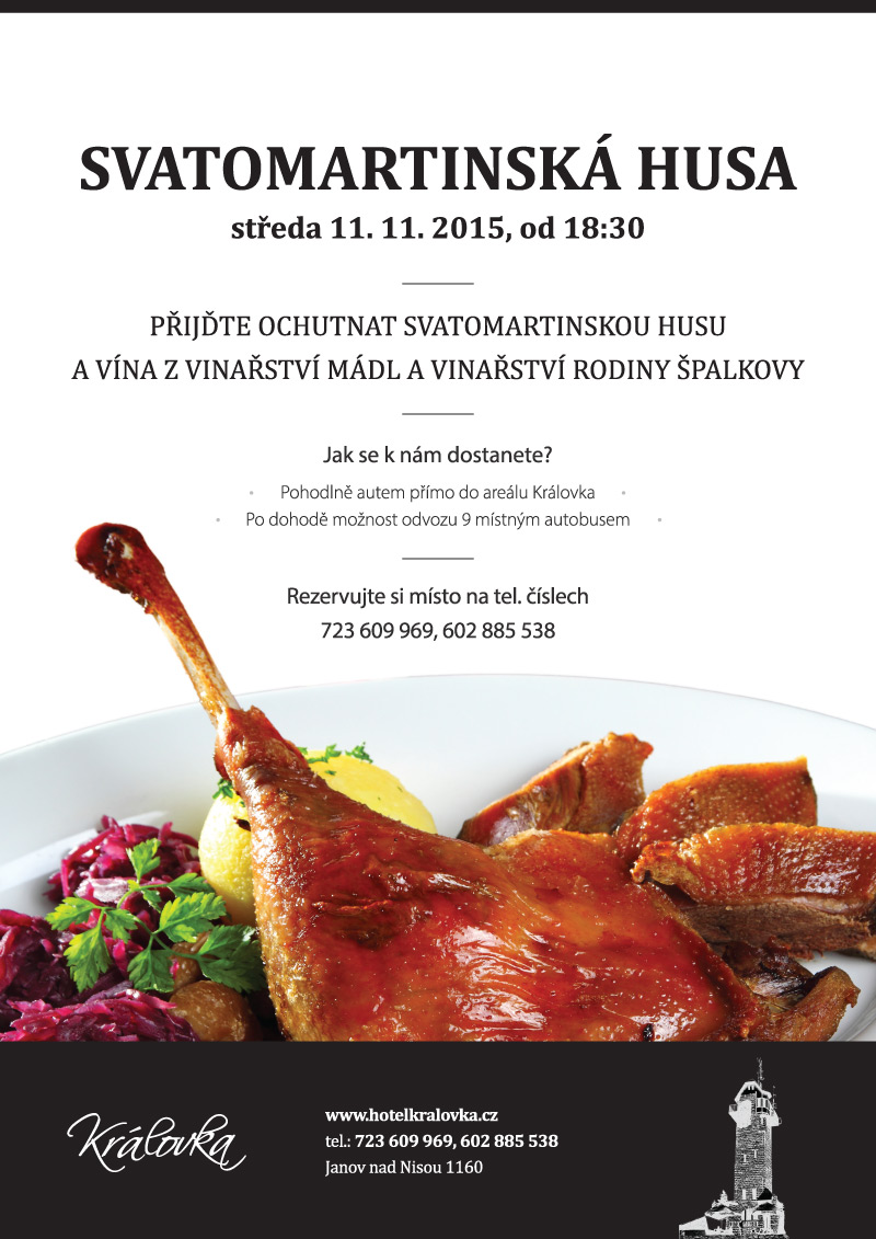 Celebration of Martinmas and the Czech Goose Dinner