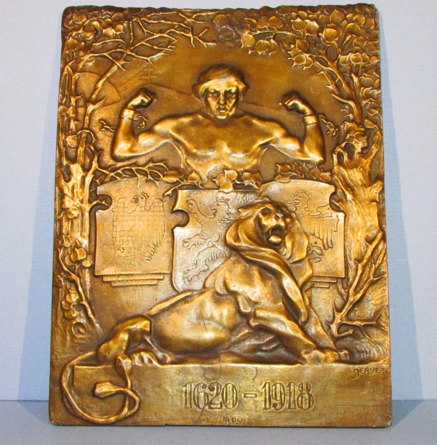 Czech Bronze Plaques from the First Half of the 20th Century