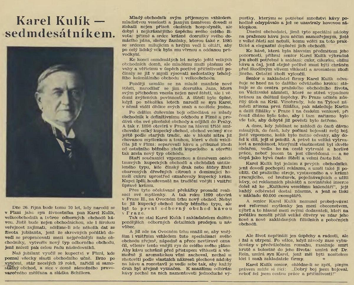 Karel Kulík and His Cheerful Calendar