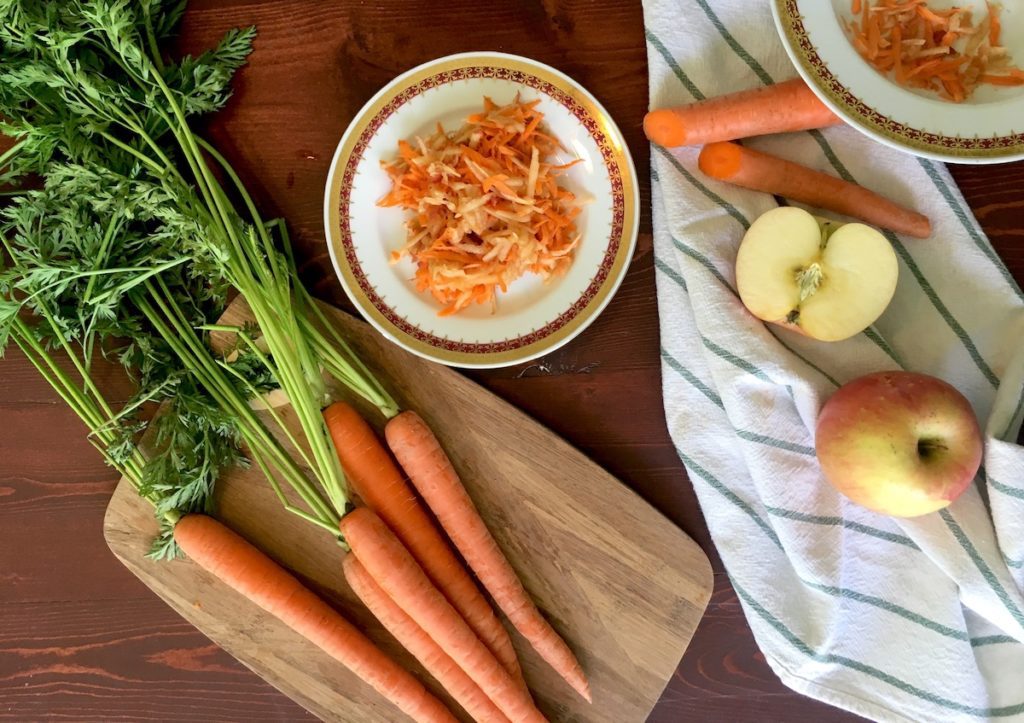 Grated Apples with Carrots