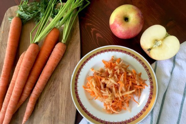 Grated Apples with Carrots