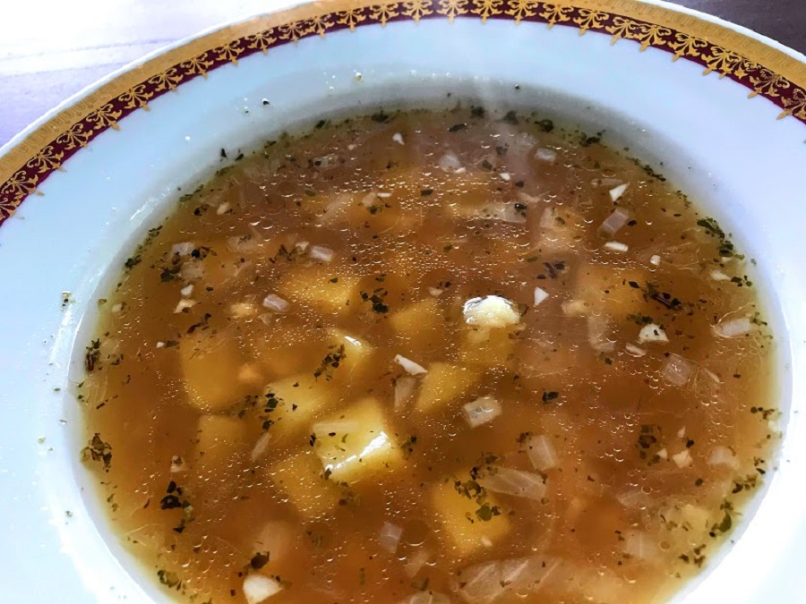 Česnečka - Traditional Czech Garlic Soup-TresBohemes.com-Recipes