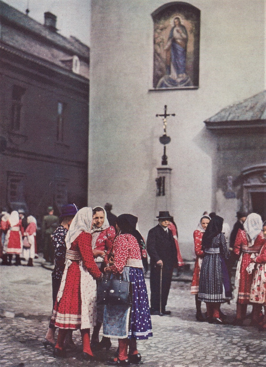 CHURCHES ARE THE SOCIAL CENTERS OF CZECHOSLOVAK VILLAGES. 