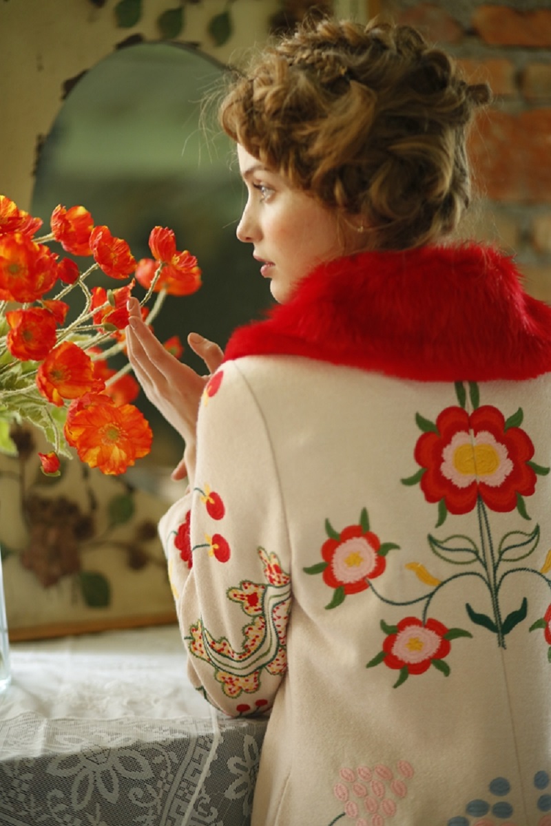 Stunning & Unique Czech Inspired Embroidered Coat