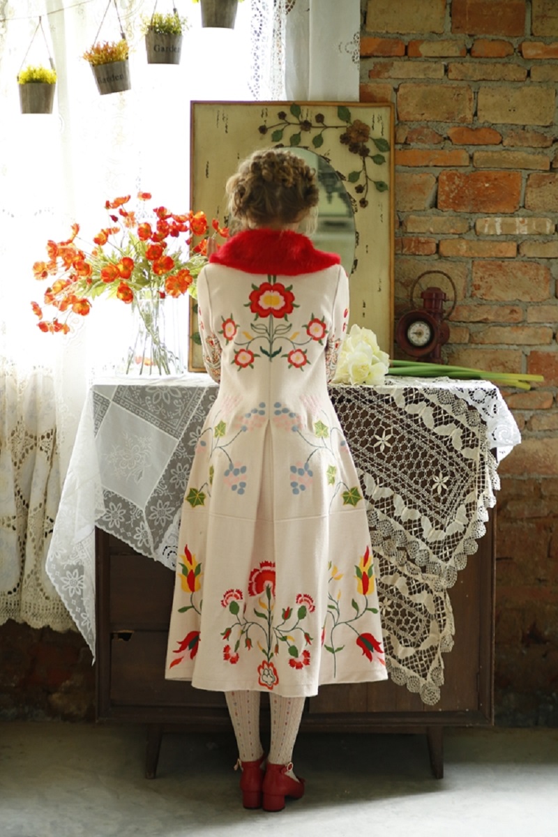 Stunning & Unique Czech Inspired Embroidered Coat