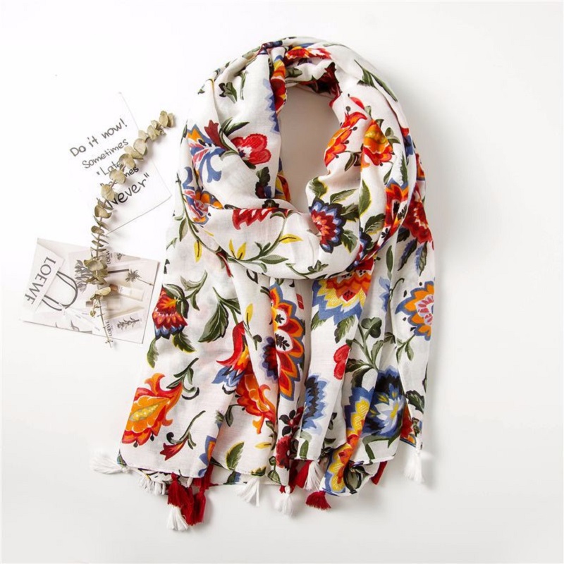 Czech, Moravian and Slovak Pattern Inspired Folk Scarf | Everything ...