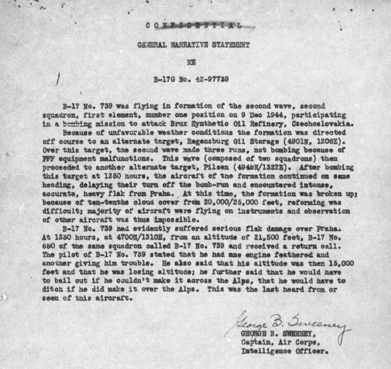 American Airmen Killed in Czechoslovakia