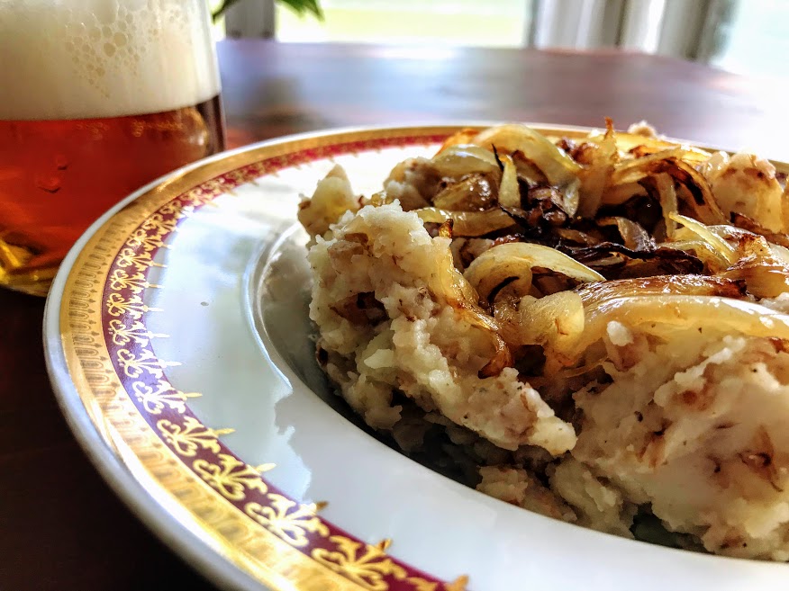 Bohemian Potato Mash with Fried Onions