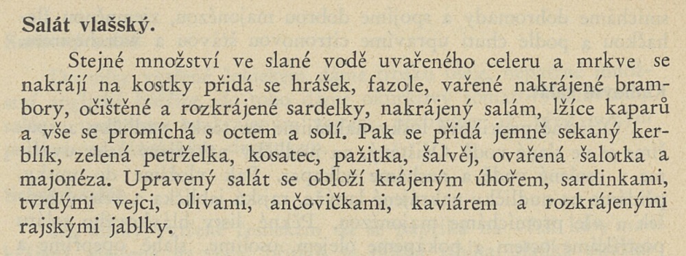 Czech retro potato salad